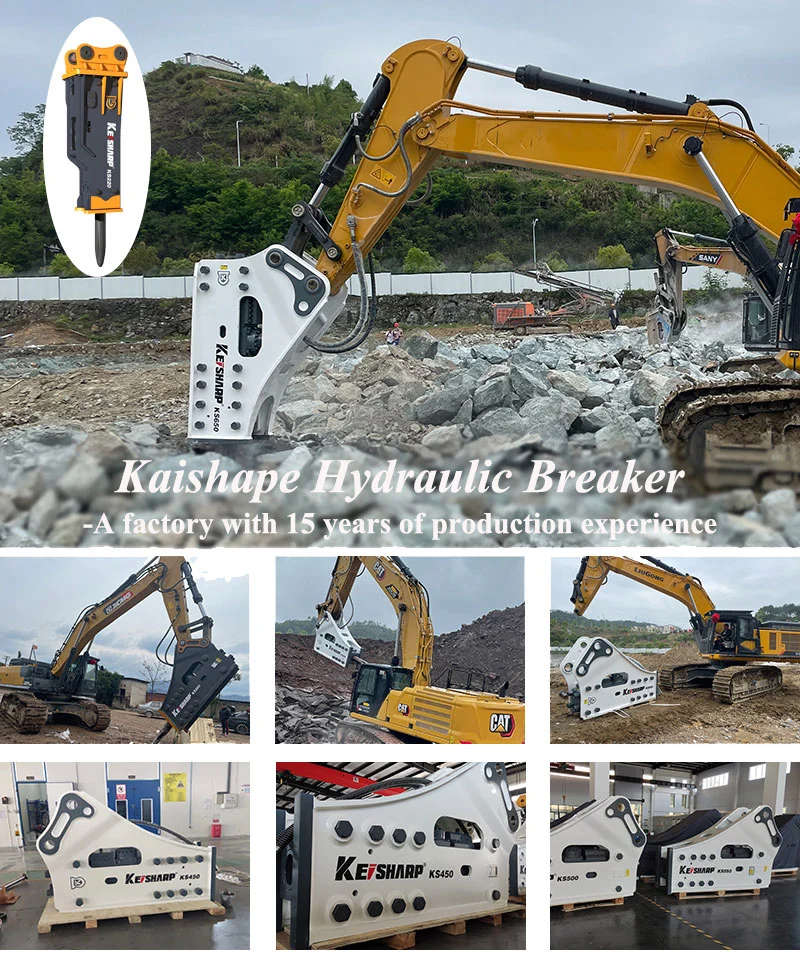 Sb81 Sb50 Side Type Promove Fine Rock Excavator Rock Moil Line Hydraulic Hammer Breaker for 11 16 Ton Excavator